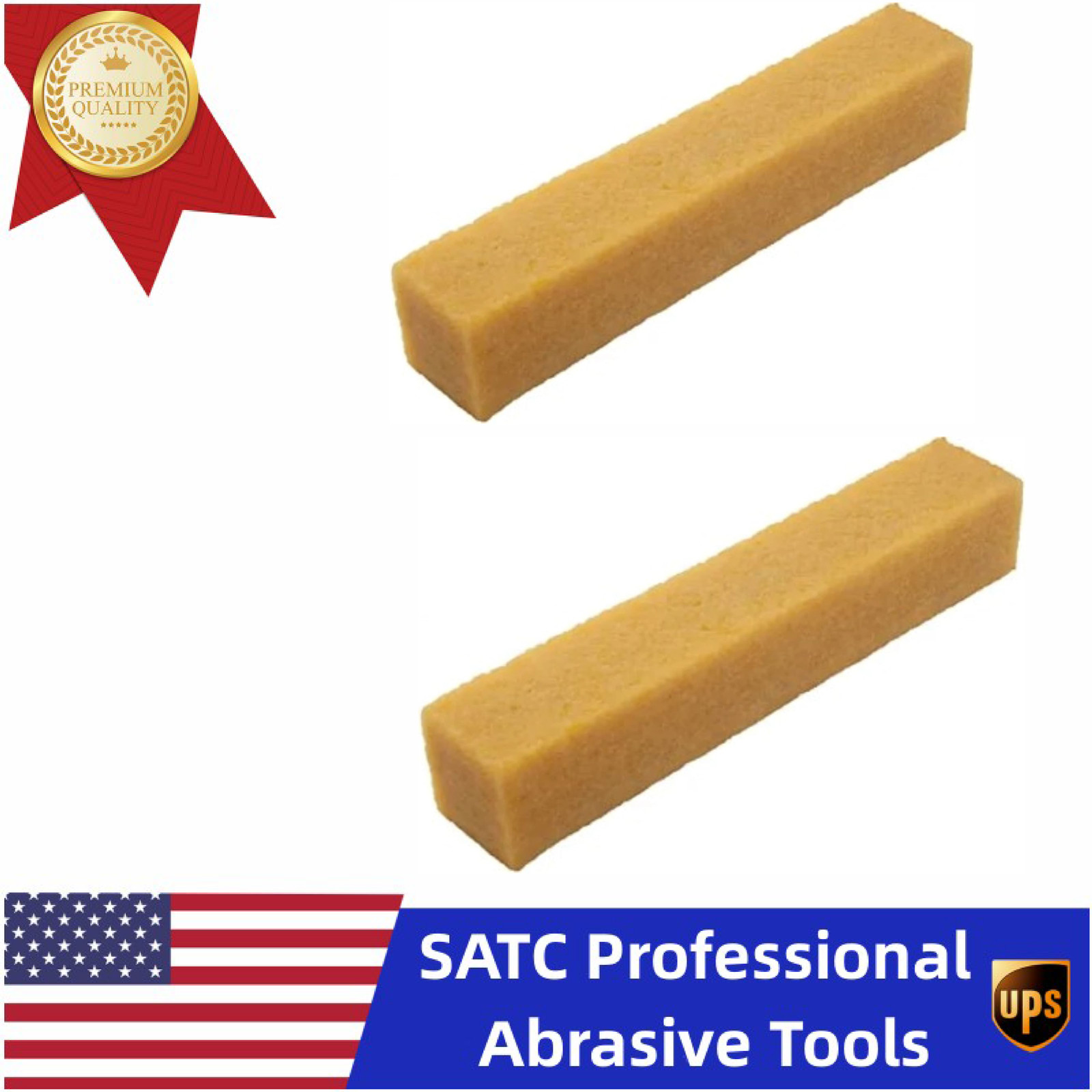 2PCS 8″x 1-1/2″ x 1-1/2″ Abrasive Cleaning Stick for Sanding Discs,Belts