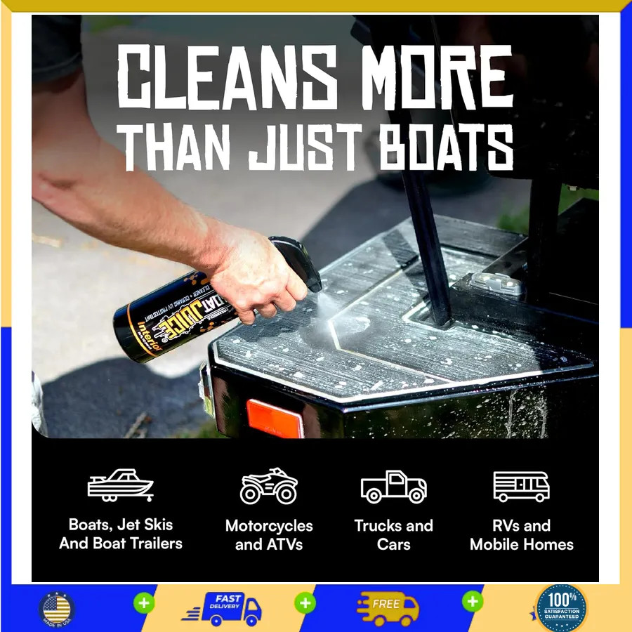 Boat Juice 2-in-1 Vinyl Boat Seat Cleaner & Ceramic UV Protectant Spray 32oz