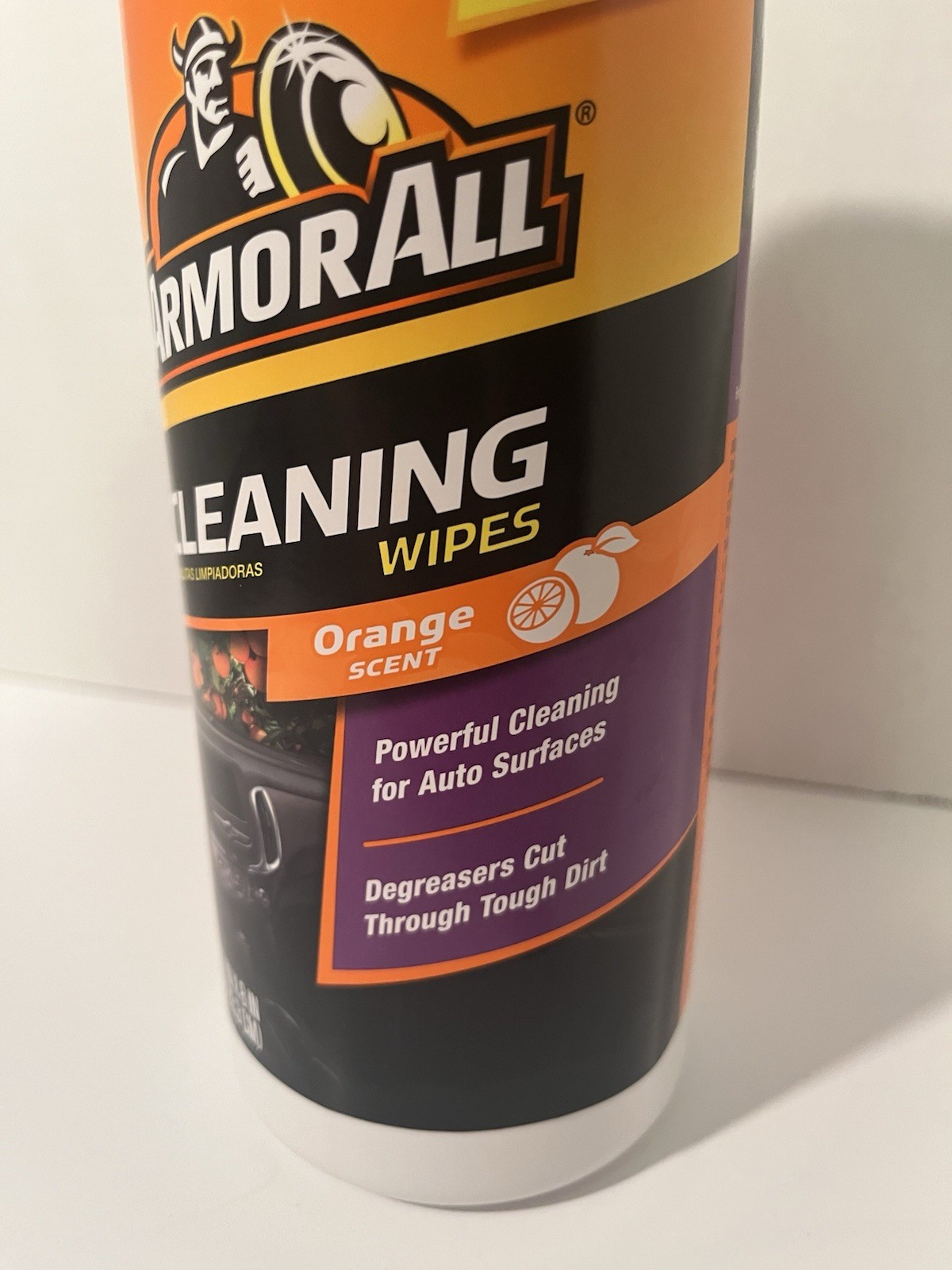 2 Armor All Cleaning Wipes 25 -Count Wipes Car Interior Cleaner Orange Scented