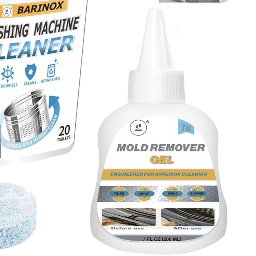 Mold Stain Remover Power Gel Cleaner for Front Loader Washing Machine Seal 7oz🔥