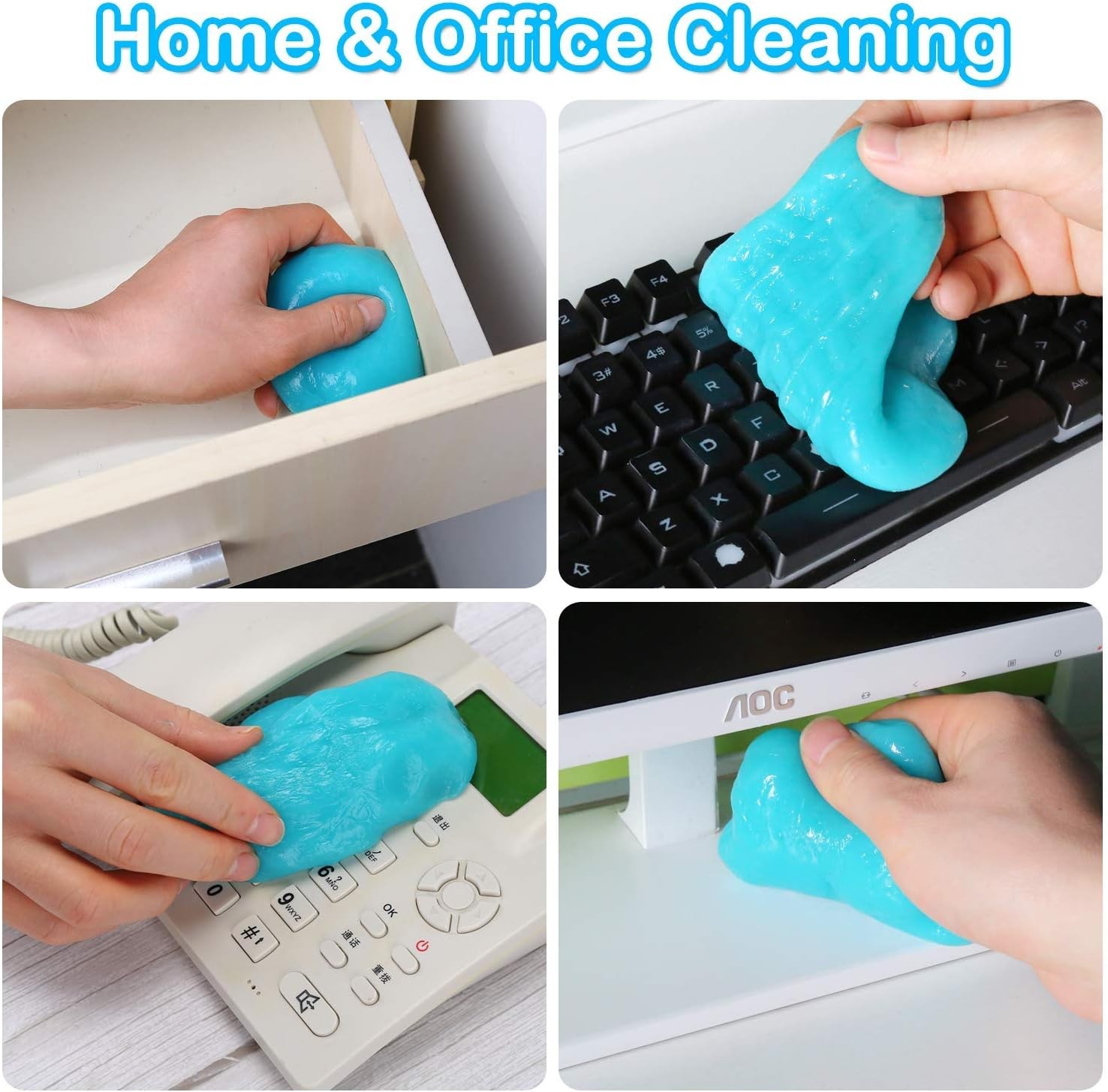 Car Cleaning Gel Putty – Reusable Dust Remover Slime for Vents & Dashboards