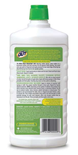 Lime OUT® Heavy-Duty Rust, Lime & Calcium Stain Remover