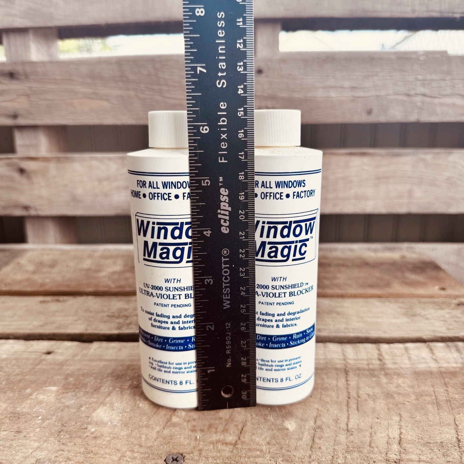 Window Magic By Howe Chemical Inc (2) 8oz Bottles 1 Unopened 1 Half Full