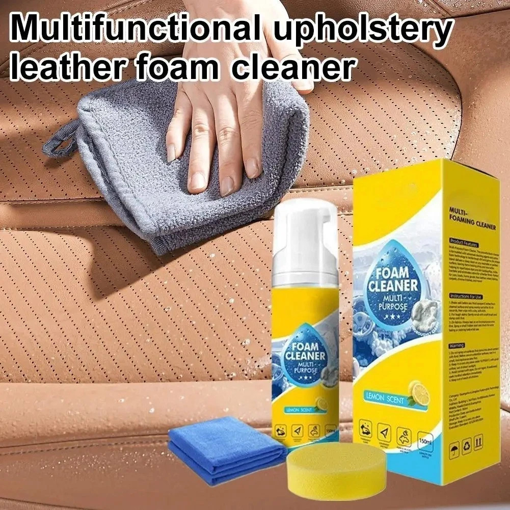 4-in-1 Multi-Enzyme Foam Cleaner, All-Purpose Spray 5oz with Sponge & Towel