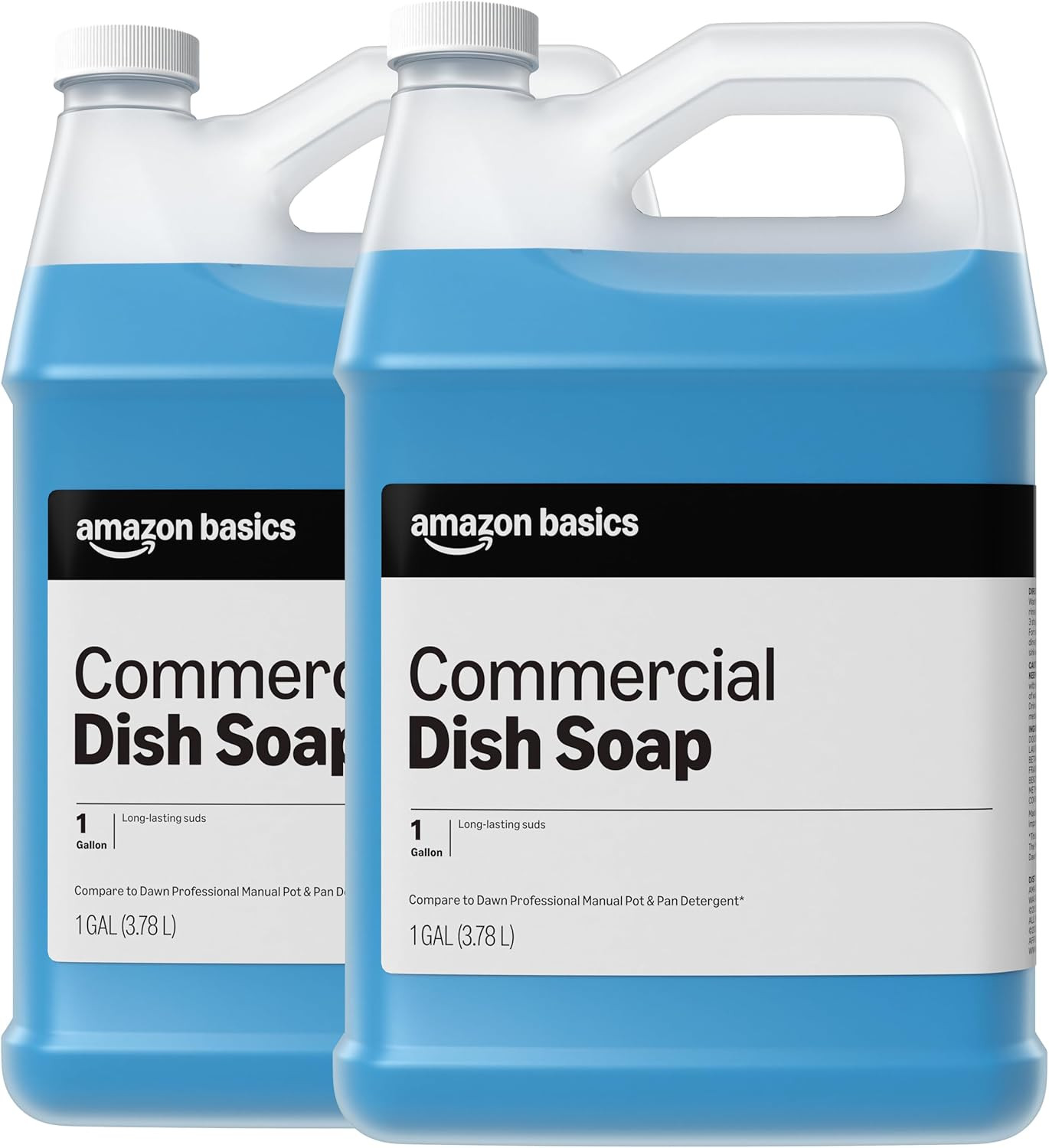 Commercial Liquid Dish Soap, Long-Lasting Suds, Concentrated Formula, 1 Gallon,
