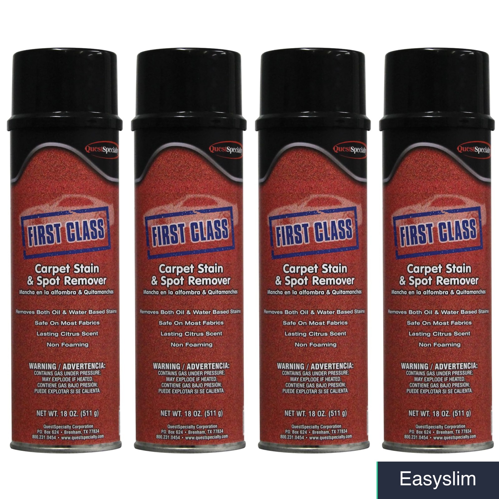 Carpet Stain and Spot Remover Spray, Heavy Duty, 20 Fl Oz, 4 Pack