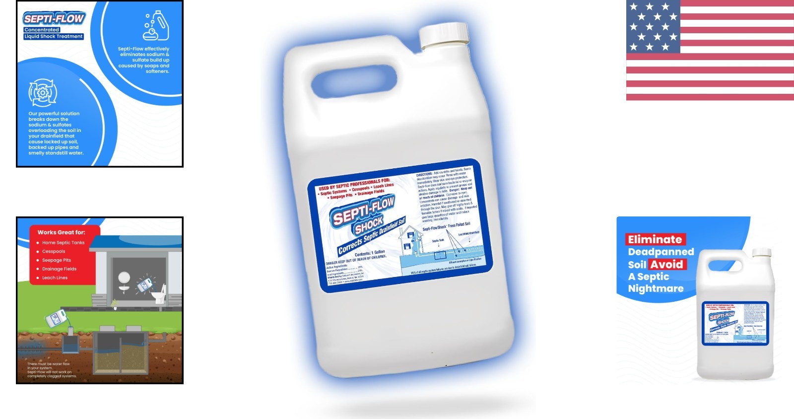 Heavy-Duty Septic Drainfield Repair—Clears Leach Fields & Restores Flow, 128 Oz