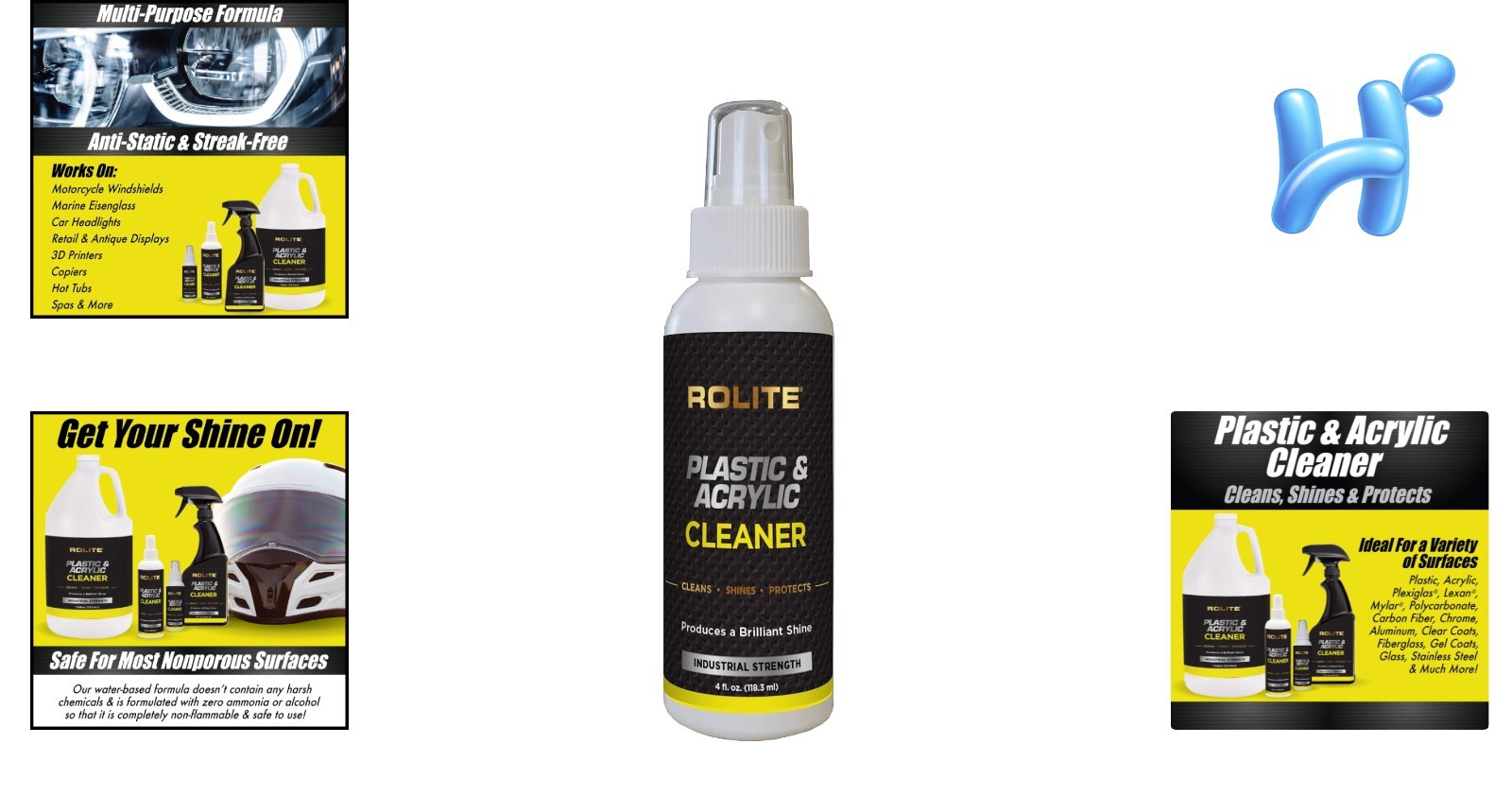 4 fl. oz. Multi-Surface Plastic & Acrylic Cleaner – Streak-Free Protectant