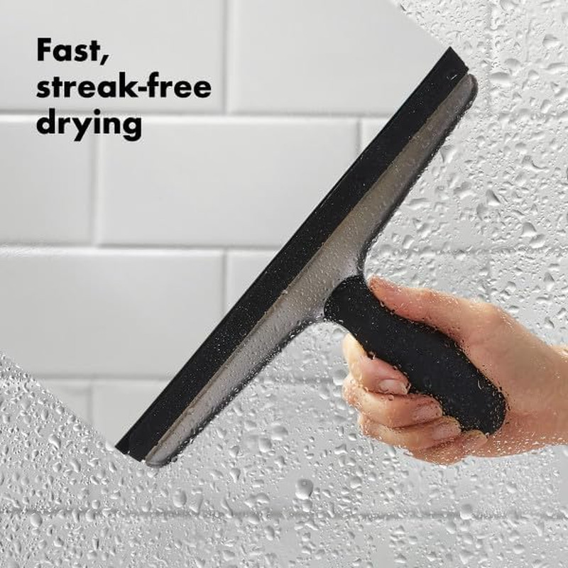 OXO Good Grips Stainless Steel Squeegee – All-Purpose for Bathroom, Glass Shower