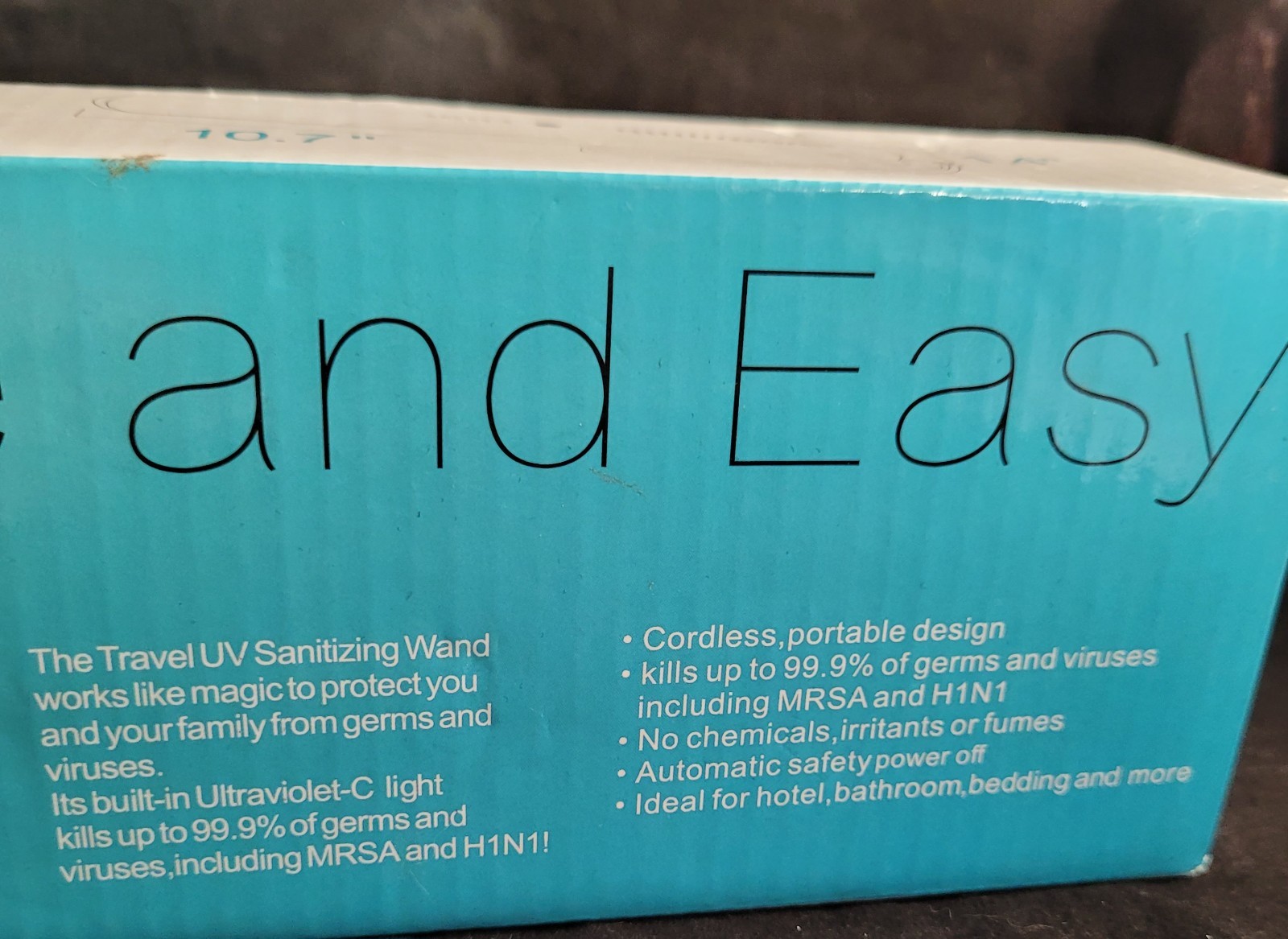 Safe & Easy Travel Sanitizing Wand Portable – New in Open Box