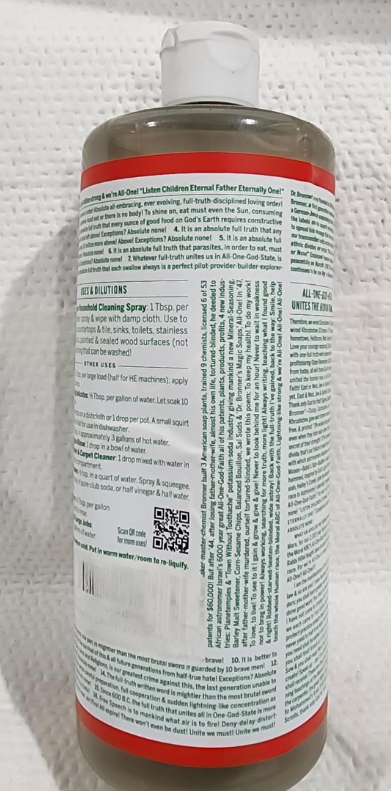 Dr. Bronner’S – Sal Suds Biodegradable Cleaner – 32 Ounces MILD