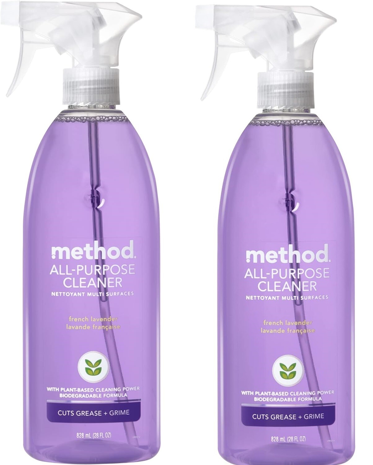 2 Pack – Method All-Purpose Cleaner, French Lavender, 28oz Each