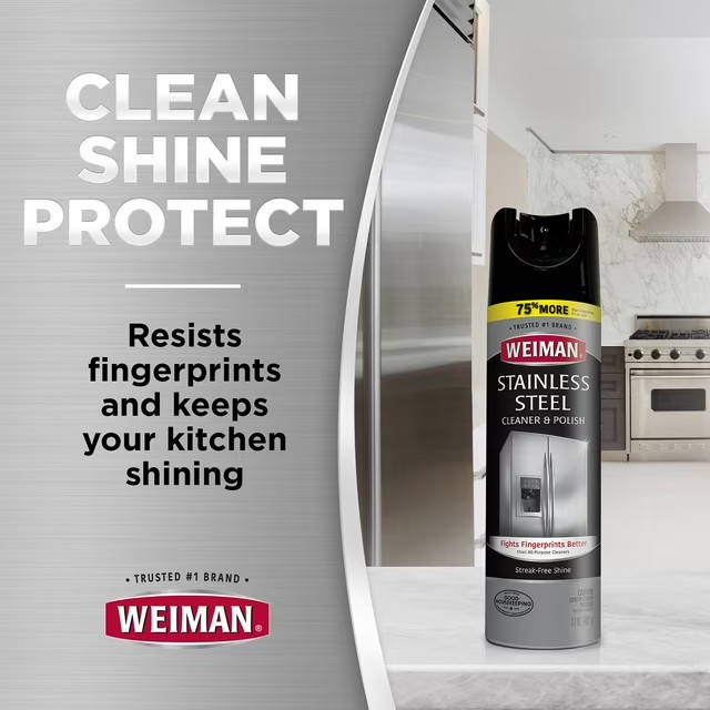 Weiman Stainless Steel Kitchen and Home Appliance Cleaner & Polish, 17 oz., 3 pk