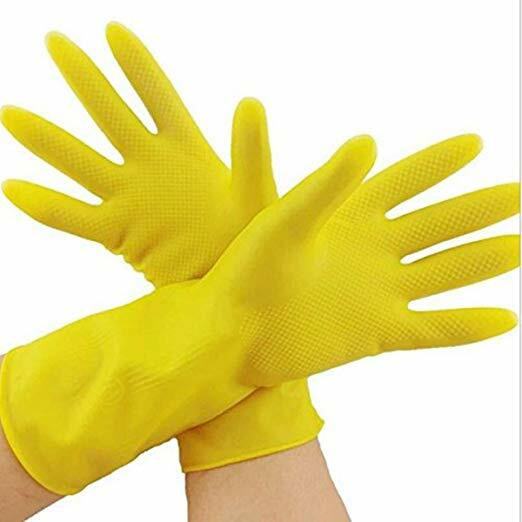 Tsyware 12 Gloves 6 Pairs Unbreakable Heavy Duty Kitchen Rubber Cleaning Gloves