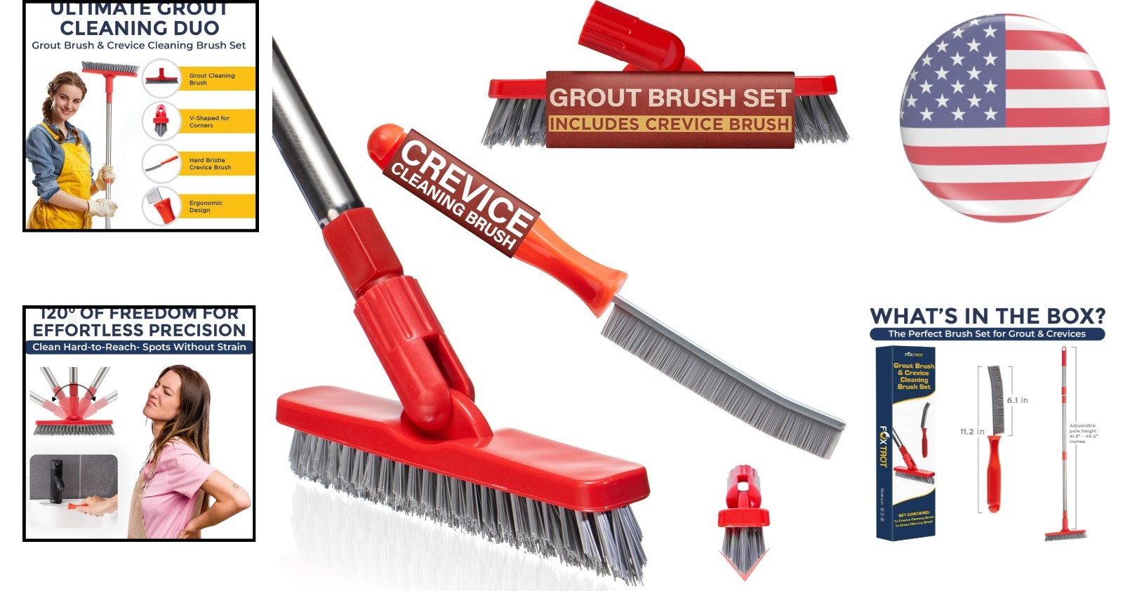 Lightweight and Durable Grout Cleaning Tools Set – Perfect for Home Maintenance