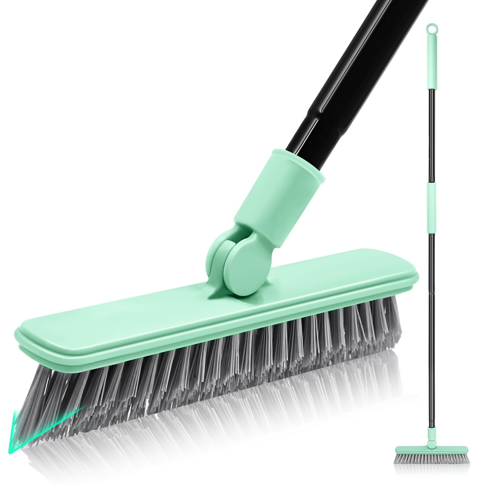 DALIPER Grout Brush for Tile Floors, Swivel Shower Broom Scrubber with 50 Inches