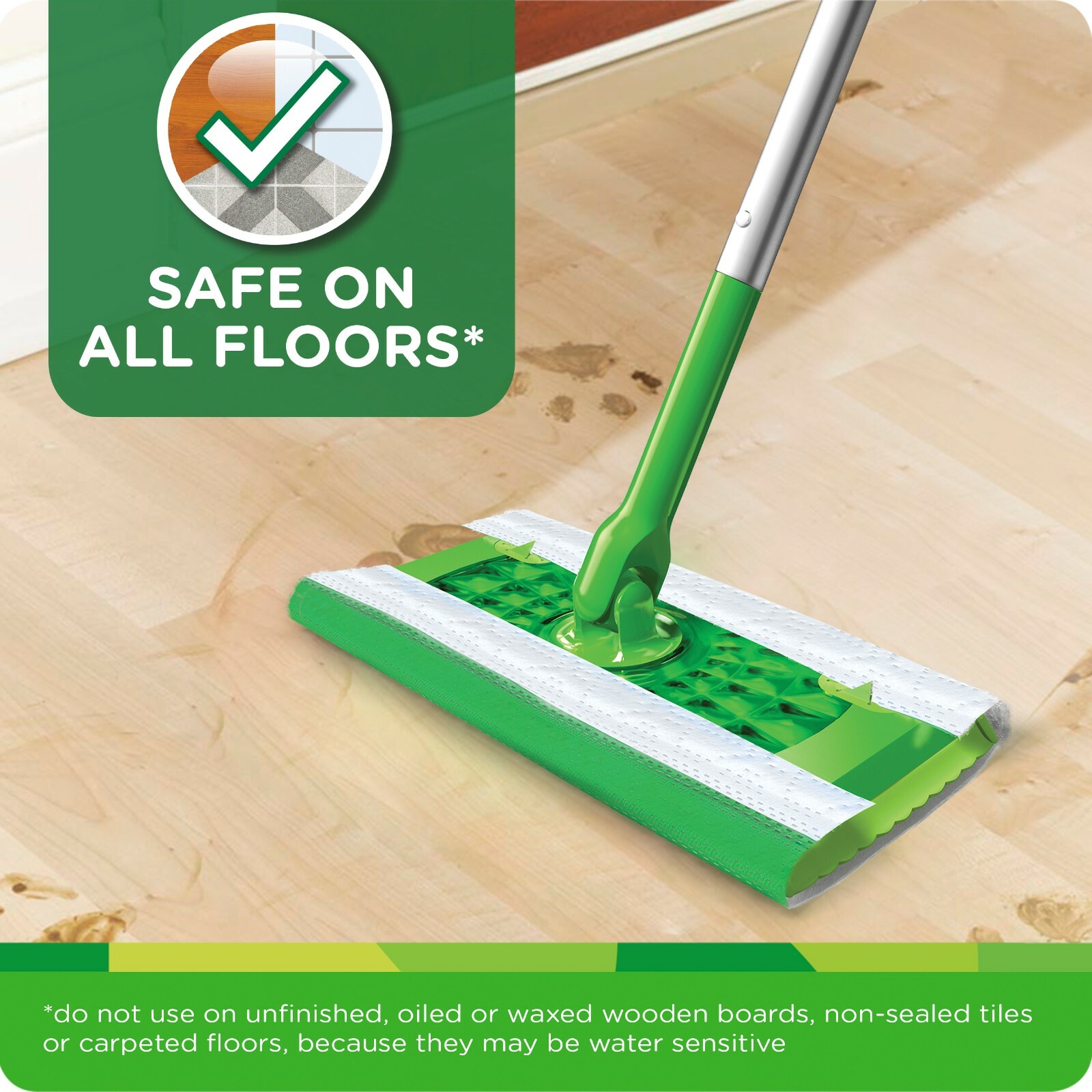 (24-Pack) SWIFFER ~ Floor WET MOPPING CLOTH Pad Refills ~ Febreze Fresh LAVENDER