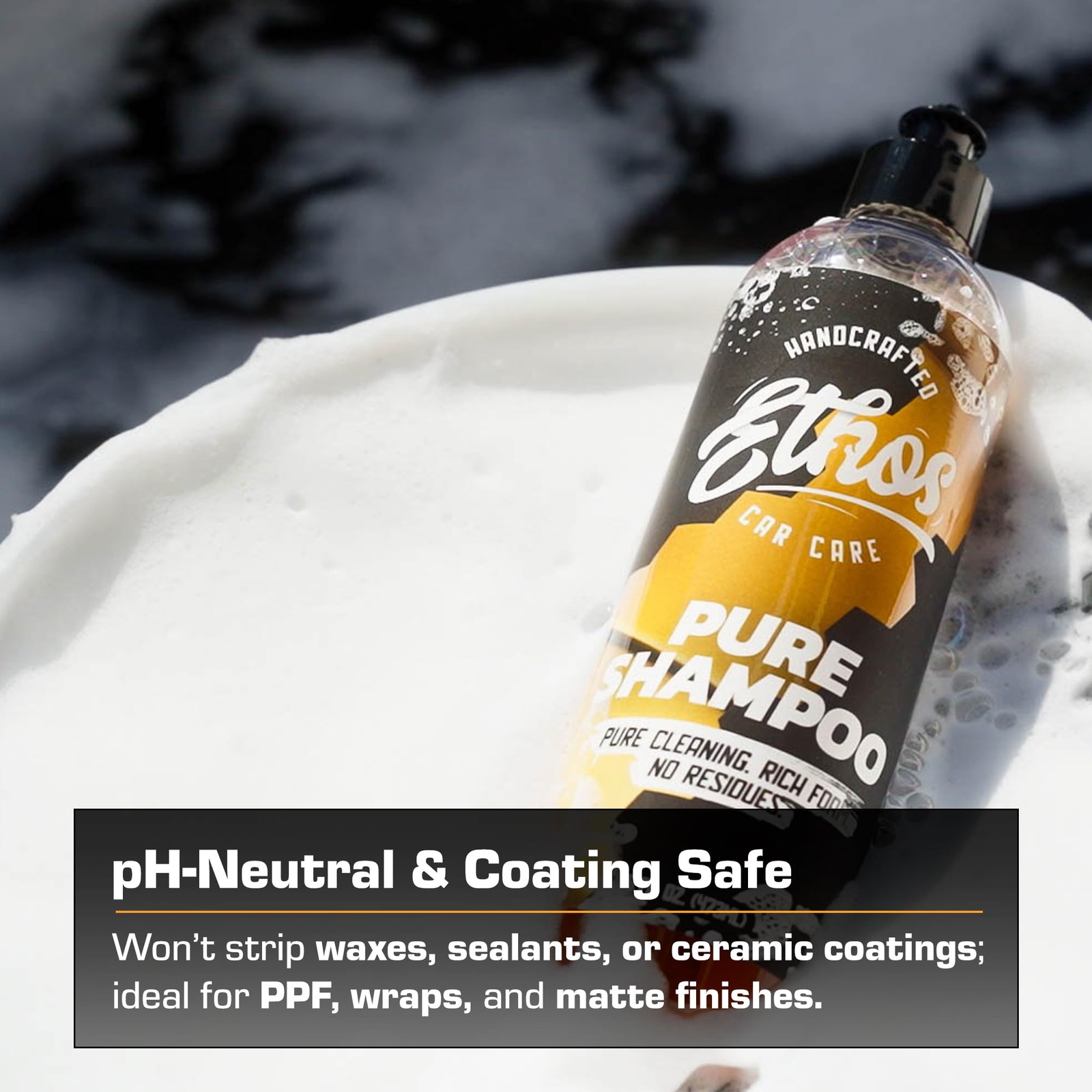 Ethos Pure Shampoo – Premium Car Wash Soap for Foam Cannons & Buckets | pH Ne…