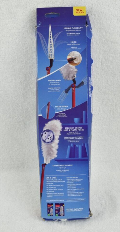 O-Cedar Flex & Catch Heavy Duty Dusting Kit / 1 Extendable Handle / 3 Dust Pads