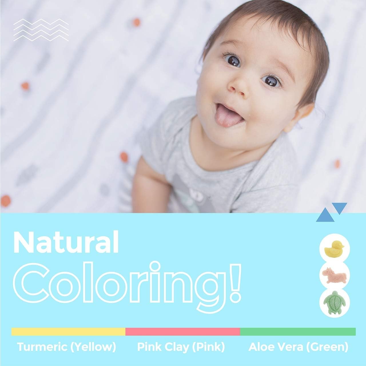 myHomeBody Konjac Baby Spon for Bathing, Cute Shapes Natural Kids Bath