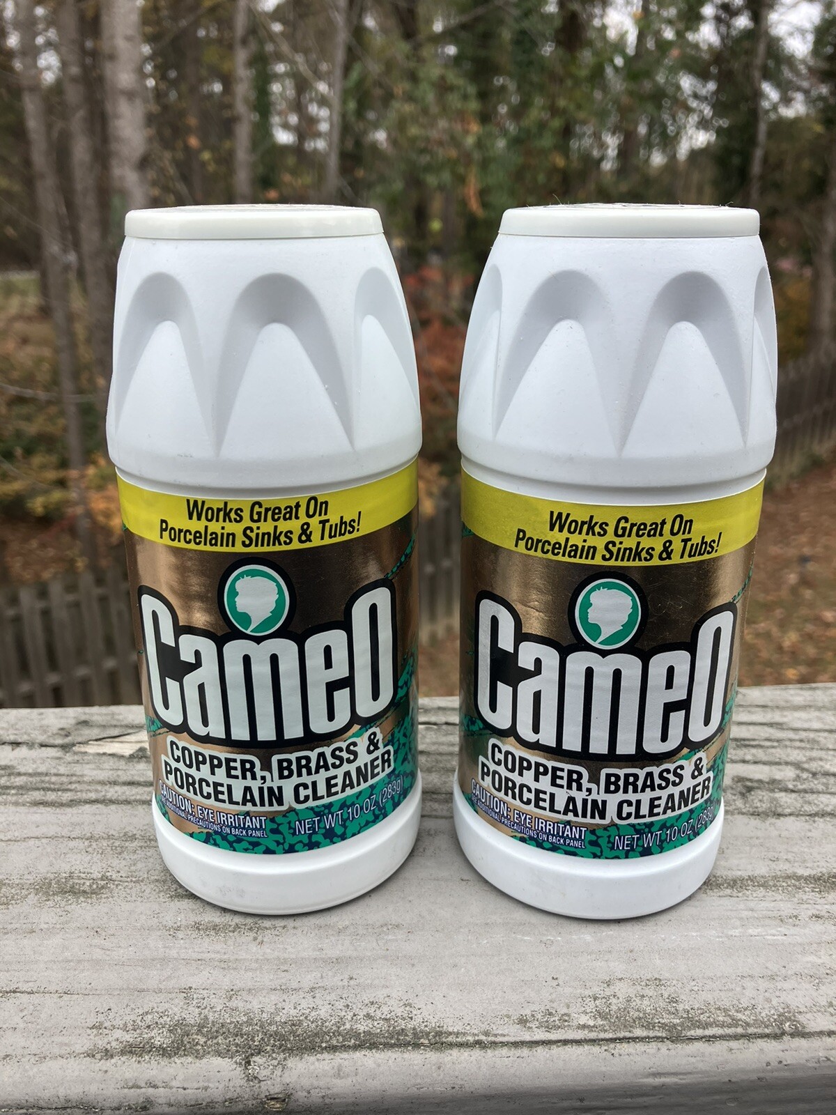 CAMEO Copper Brass Porcelain Cleaner POWDER 2 Pack Vintage Old Formula 1998 10oz