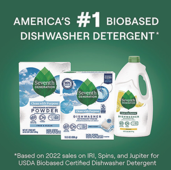 Seventh Generation Automatic Dishwasher Detergent Packs, Free and Clear 5/CT