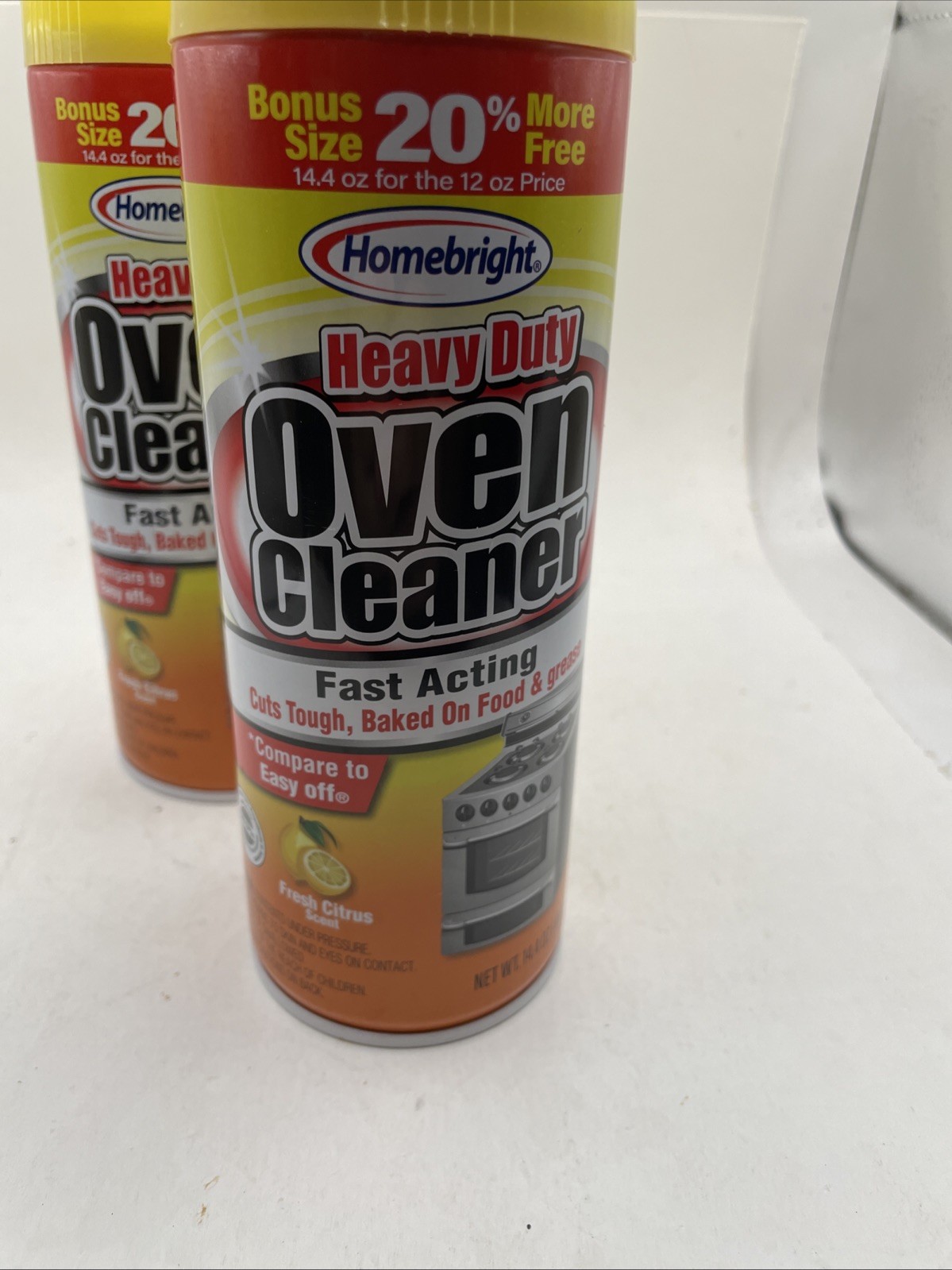 Homebright Heavy Duty Oven Cleaner 14oz (2 Pack)