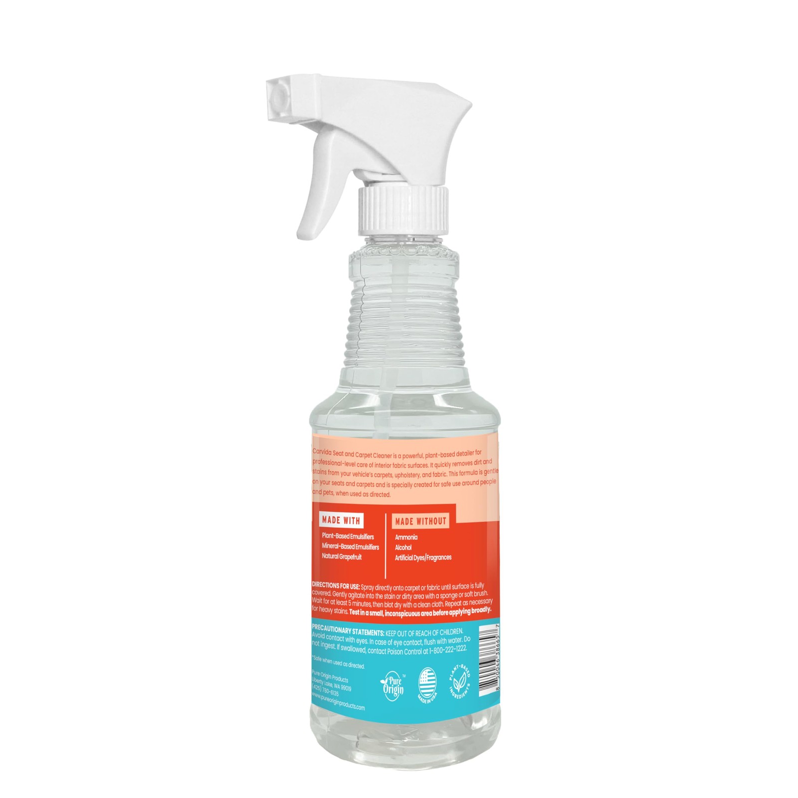 Carvida Seat & Carpet Instant Cleaner Stain Remover Spray for Automotive Fab…