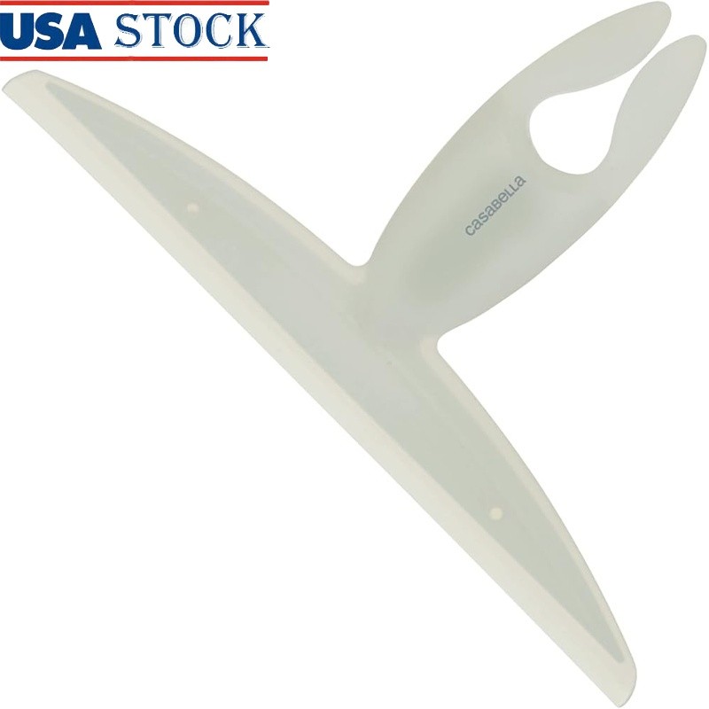10 Inch Shower Squeegee Silicone Blade Ergonomic Handle Streak Free Cleaning New