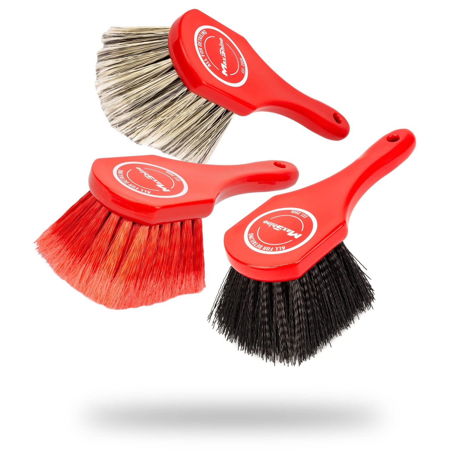 Universal Cleaning Brushes (3-Piece Set) – Heavy-Duty, Medium-Duty, Soft Bris…
