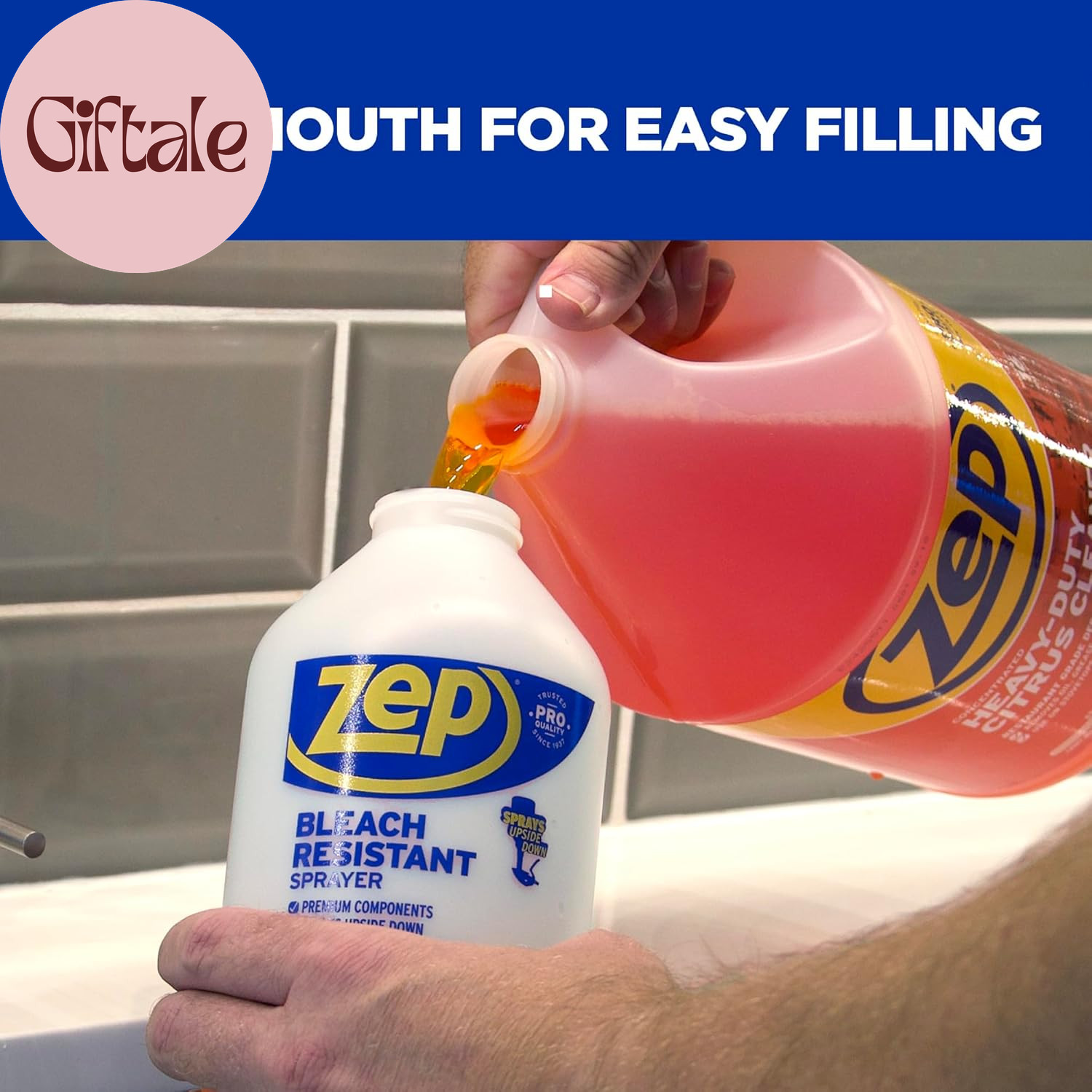 Bleach Resistant Professional Sprayer Bottle – 32 Oz (Pack of 2) – ZUPRO2-30 Foo