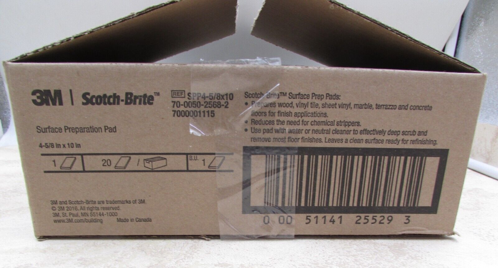 20 PACK Scotch-Brite Scotch SPP4-5 Brite Surface Preparation Pad, 4-5/8″ x 10″