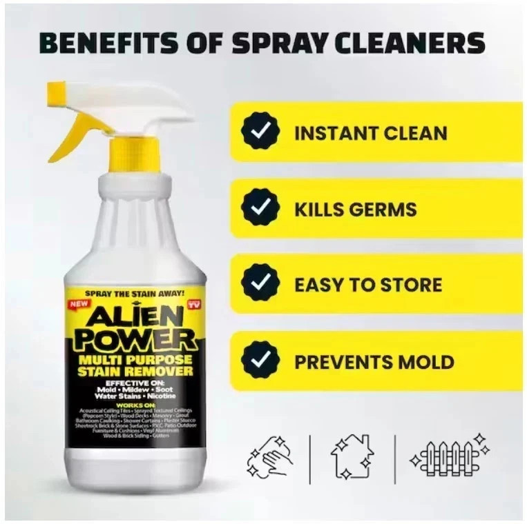 Alien Power Spray – Super Concentrated Stain Remover 24 oz. 2 Pack