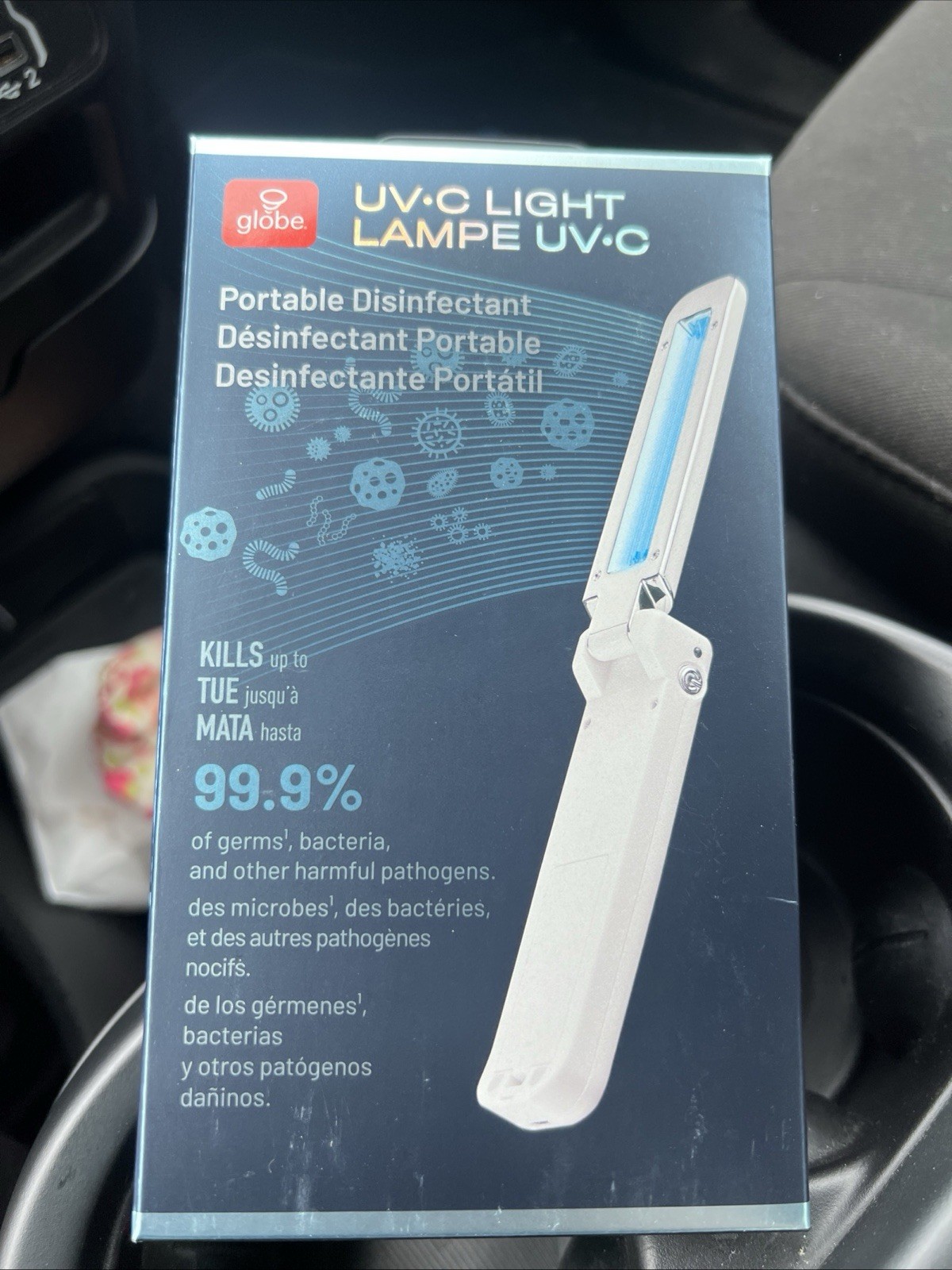 UV-C Disinfectant Portable Light, 254 Nm Quartz Wave