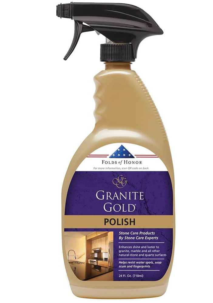 Abrillantador de encimeras para granito, cuarzo, mármol y más, paquete 24 fl oz.