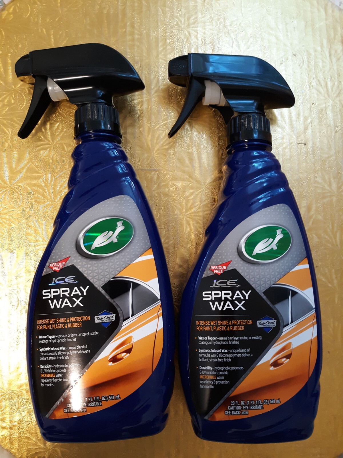 SET of 2 TURTLE WAX 20 fl.oz each SPRAY WAX