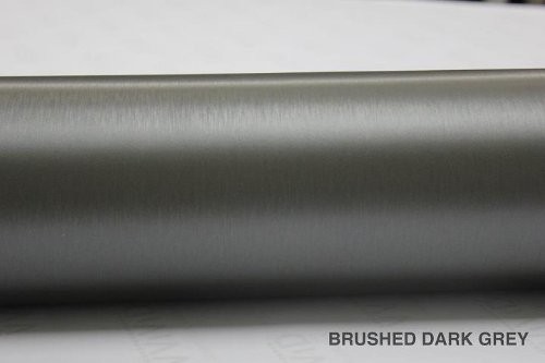 VViViD XPO Gunmetal Grey Brushed Metallic Steel 5ft Vinyl x 1ft,