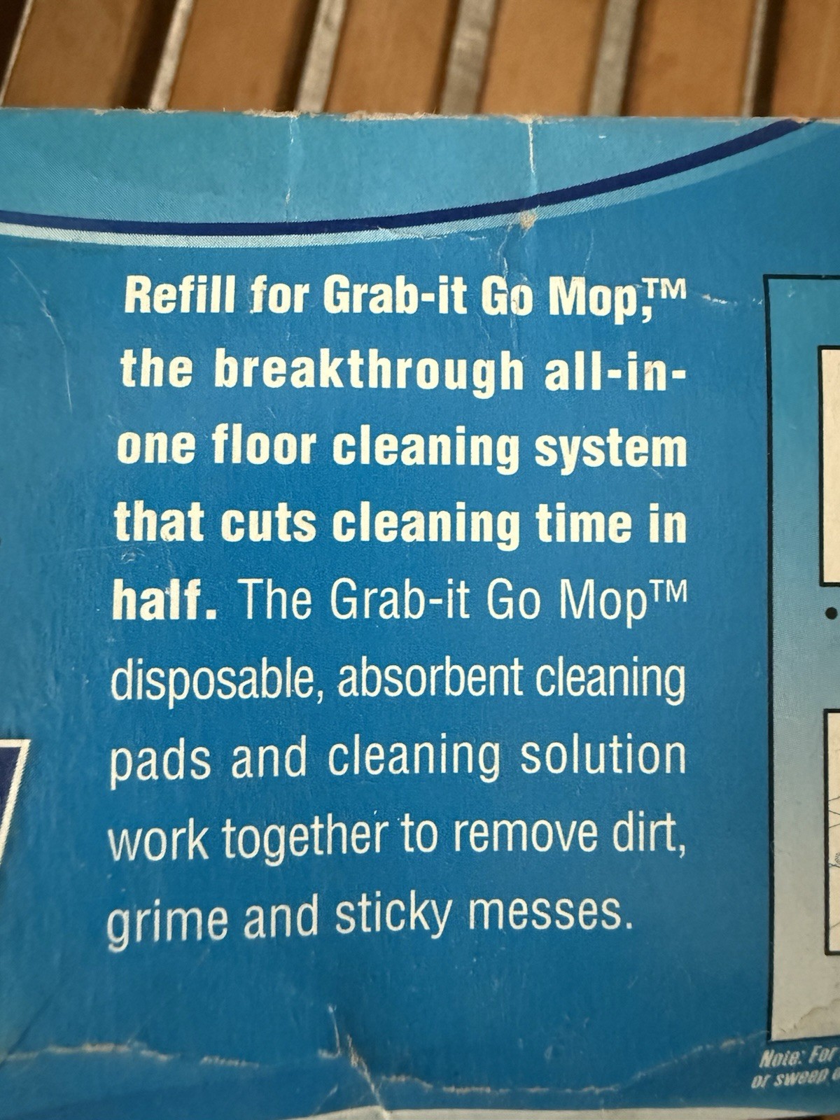 Discontinued Grab It Go Mop Mopping System Cleaning Refill Pads Box of 10 New