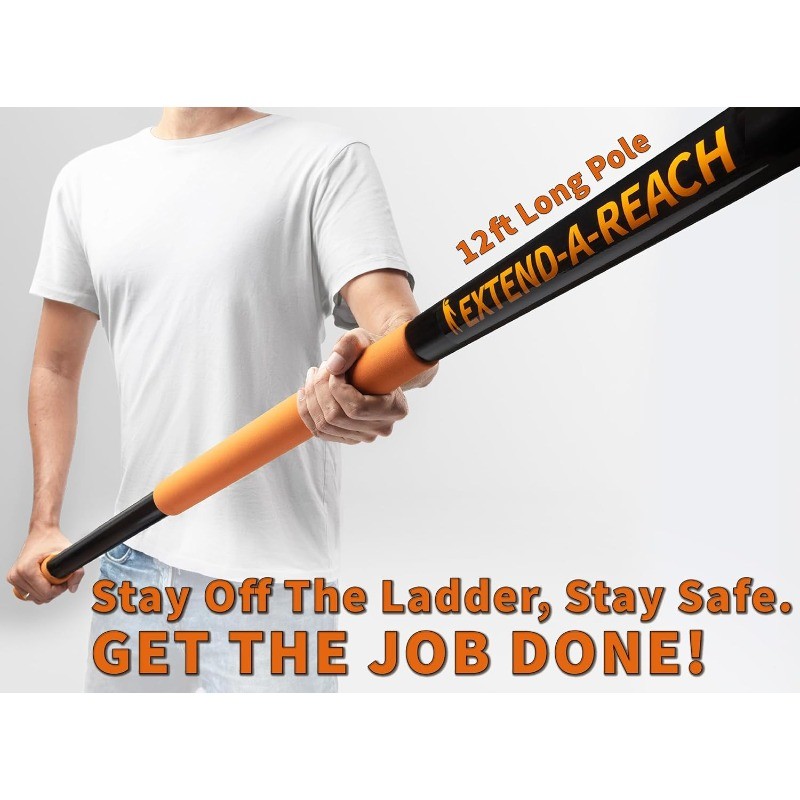 20 Foot High Reach Duster Kit with 4-12 ft Extension Pole // High Ceiling