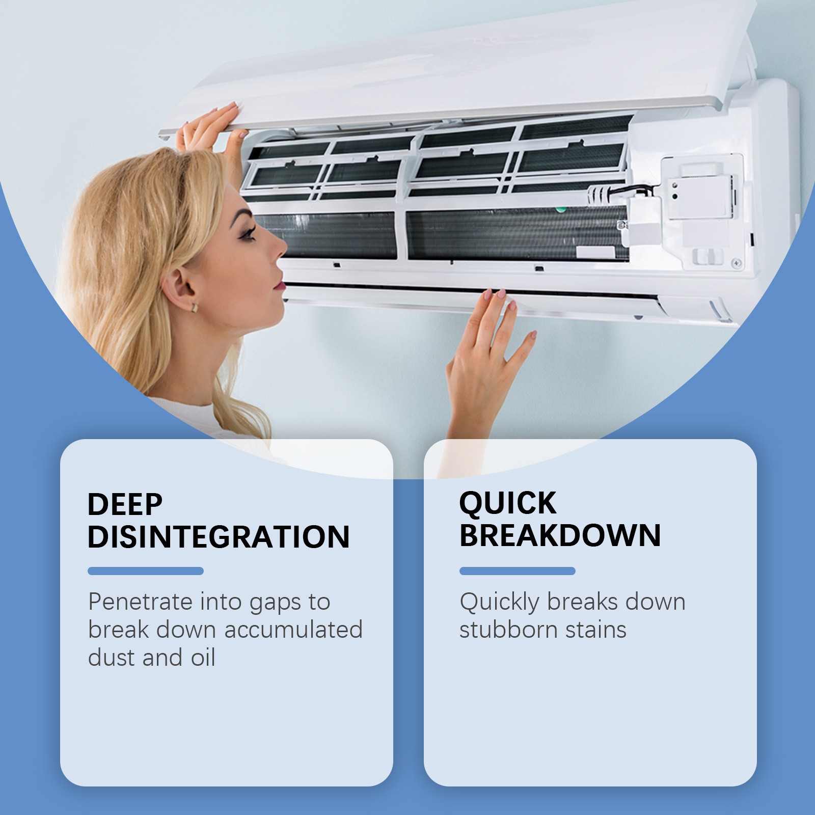 Air Conditioner Cleaner Spray – Grease & Dust Remover for AC Coils & Filters