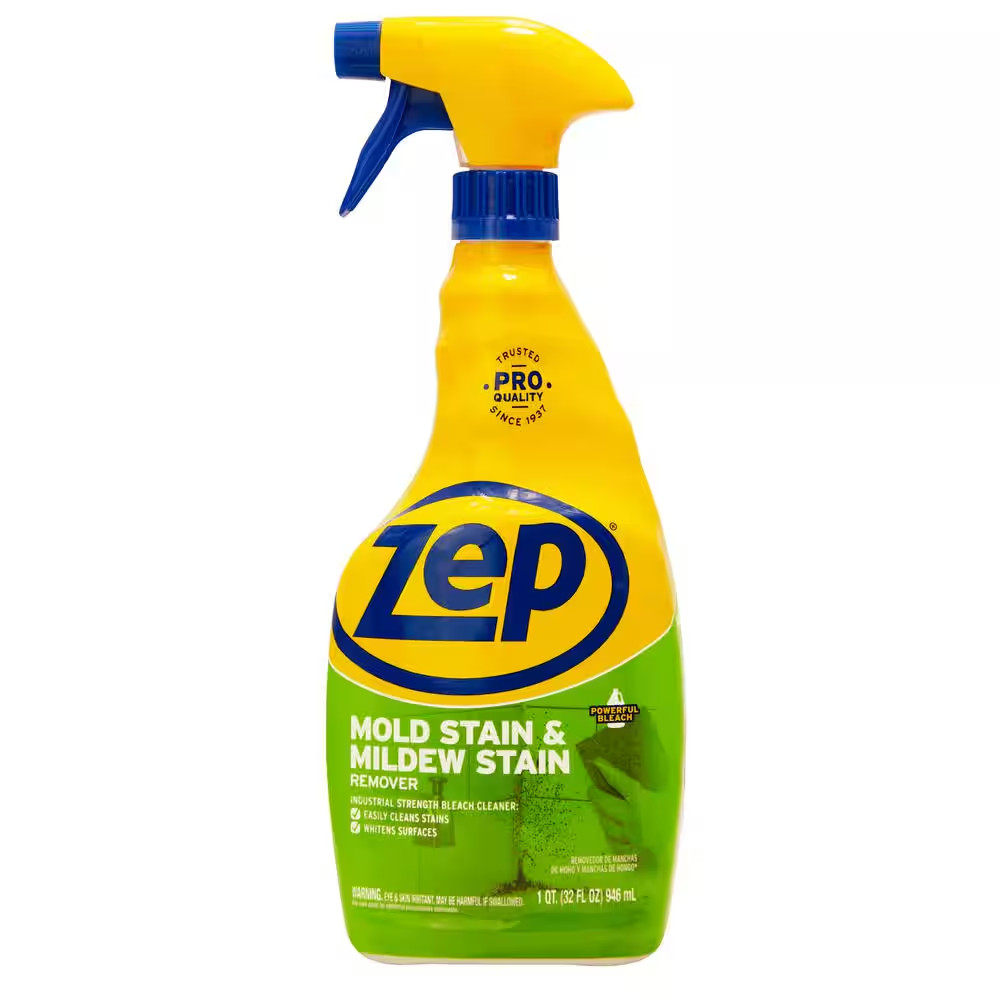 Zep Mold Stain and Mildew Stain Remover – 32 oz (Pack of 4) ZUMILDEW32