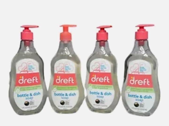 4X Dreft Bottle & Dish Soap – Plant-Based – NEW – 18 Oz Each