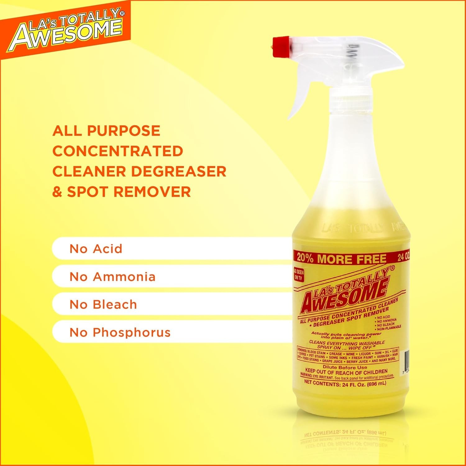 All Purpose Cleaner Spray – 24oz Pack of 1 Heavy Duty Multi-Surface Degreaser…