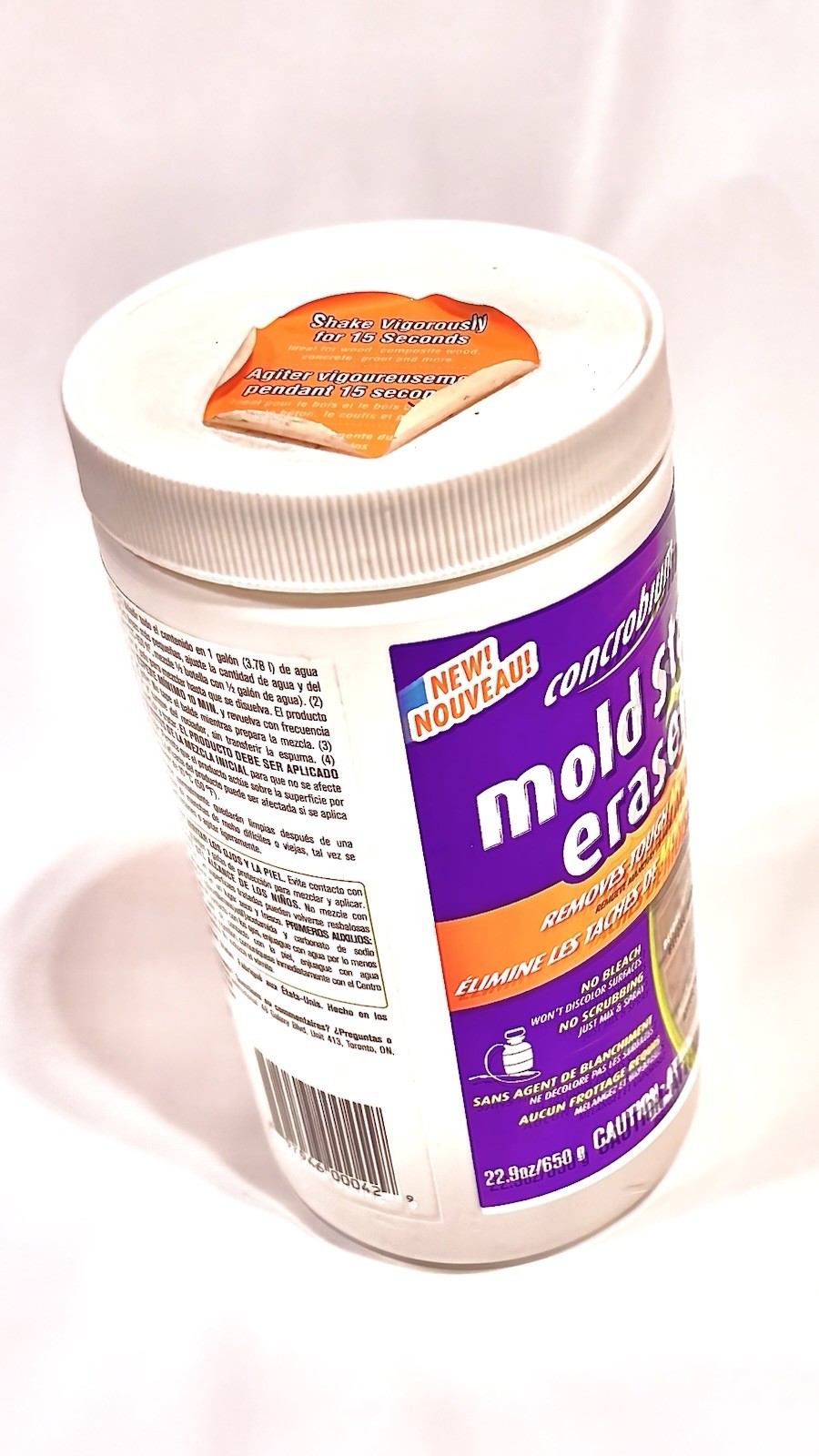 Concrobium Mold Stain Eraser 22.9 oz Eliminates Stains Powder DISCONTINUED