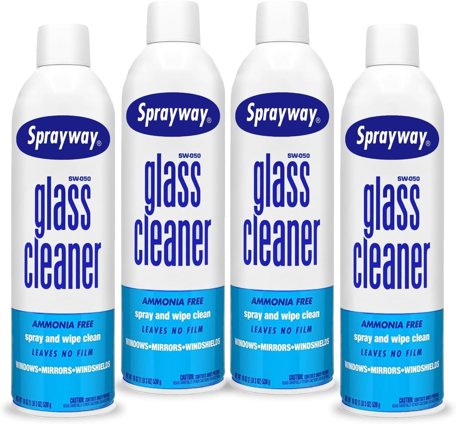 Multi-Surface Glass Cleaner with No Drip Foam – Safe for Homes & Cars (4 Count)