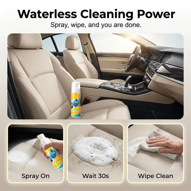 4-in-1 Multi-enzyme Foam Cleaner, New Foam No-rinse Cleaner, All-purpose Deep Cl