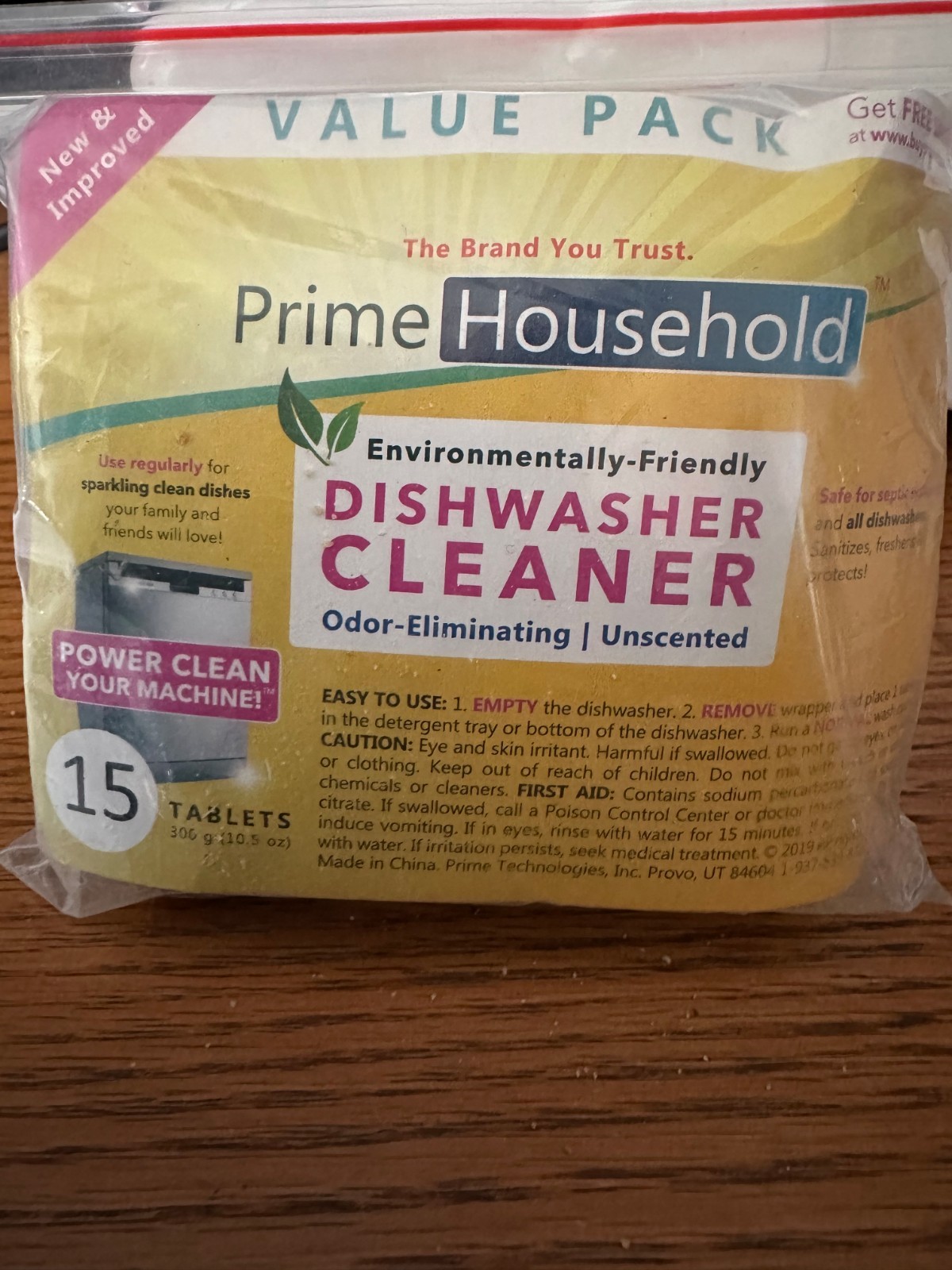Eco-Friendly Dishwasher Cleaner Bar – 11 Tablets