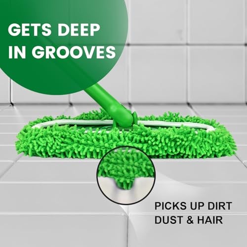 6 Pcs Reusable Microfiber Mop Pads Replacement for Sweeper Mop Washable Refills