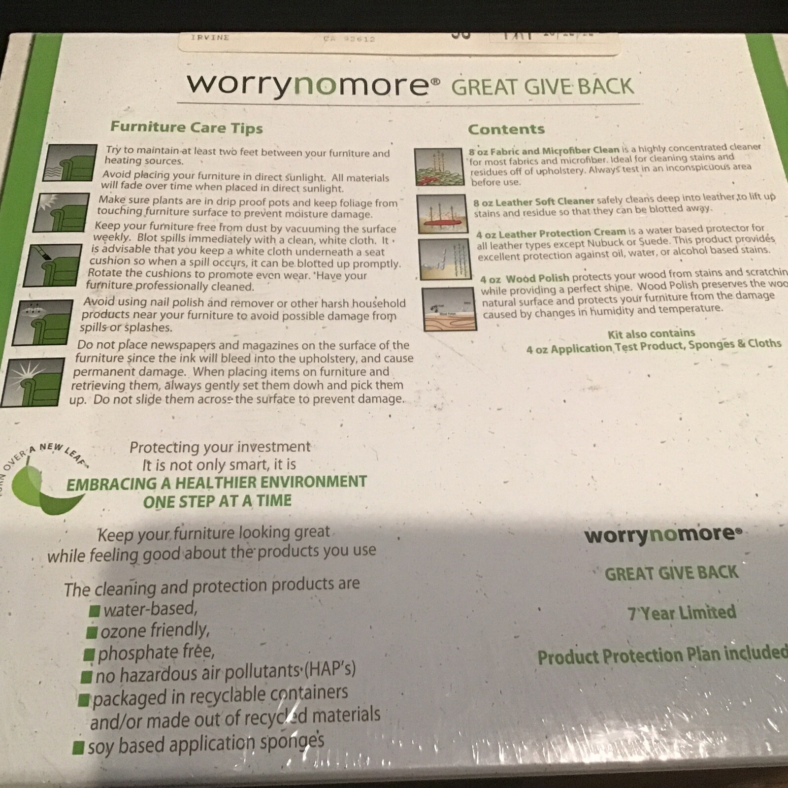 Black Friday Sale Worry No More Care Kit Eco Friendly Leather Fabric Microfiber