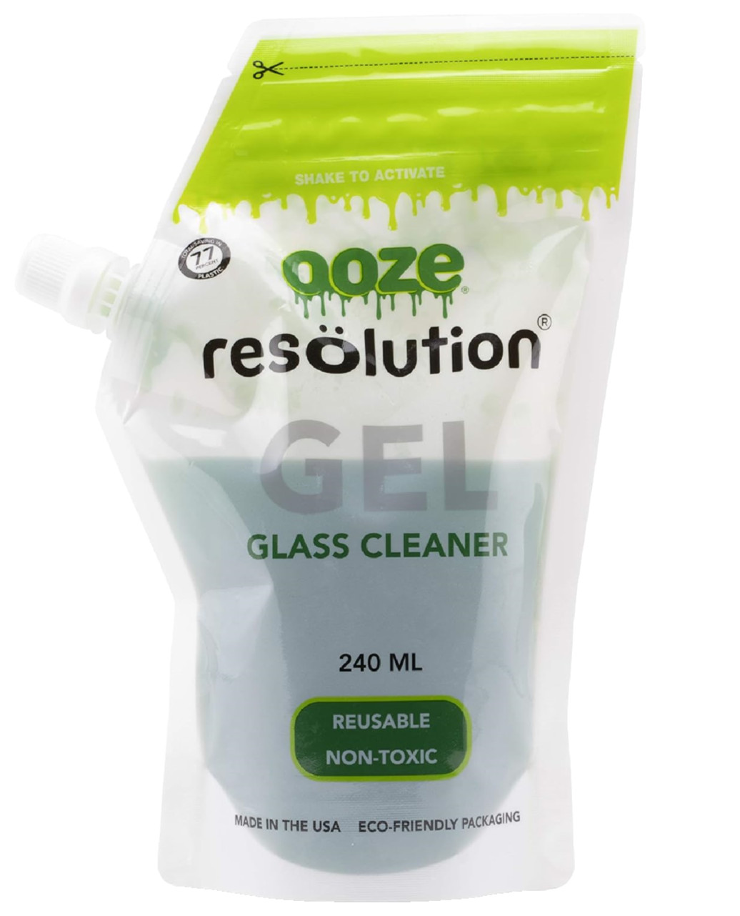Ooze Resolution Non Toxic Gel Glass Cleaner – 240ml (1 Pack)